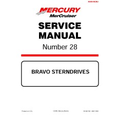 Mercury Mercruiser No.28 All Bravo Sterndrives Shop Service Repair Manual 2000 Mercury Mercruiser No.28 All Bravo Sterndrives Shop Service Repair Manual 2000