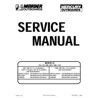 Mercury Outboard 2 Stroke 70, 75, 80, 90,100, 115HP Shop Service Repair Manual
