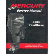 Mercury Marine Outboard 50, 60 Four Stroke Shop Repair Service Manual 2000-2001