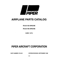Piper PA-23-150 and PA-23-160 Apache 752-421 Parts Catalog