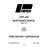 Piper PA-28-181 Archer II and Archer III 761-679 Maintenance Manual 1978 - 1994