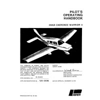 Piper PA-28-161 Cherokee Warrior II 761-649 Pilot's Operating Manual 1976