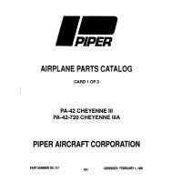 Piper PA-42-720 Cheyenne IIIA 761-717 Parts Catalog 1991