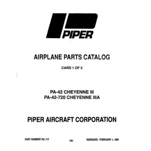 Piper PA-42-720 Cheyenne IIIA 761-717 Parts Catalog 1991