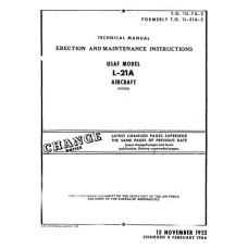 Piper L-21A Aircraft Erection and Maintenance Instructions Piper L-21A Aircraft Erection and Maintenance Instructions