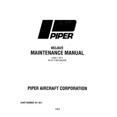 Piper PA-31P-350 Mojave 761-781 Service Maintenance Manual 1983 thru 1985