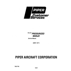 Piper PA-31P Pressurized Navajo 753-770 Shop Service Repair Manual 1972 - 1998