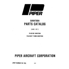 Piper PA-32-301 Saratoga 761-720 Parts Catalog 1979 - 1984