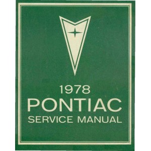 Pontiac Shop Service Repair Manual 1978