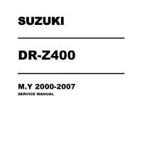 Suzuki DRZ400 Shop Service Repair Manual 2002 - 2007 Suzuki DRZ400 Shop Service Repair Manual 2002 - 2007