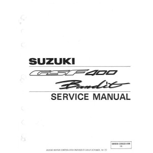 Suzuki GSF-400 Bandit Shop Service Repair Manual 1992 - 1993 Suzuki GSF-400 Bandit Shop Service Repair Manual 1992 - 1993