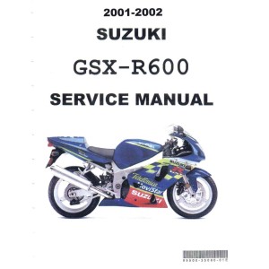 Suzuki GSX-R600 Shop Service Repair Manual 2001 - 2002