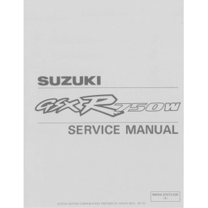 Suzuki GSXR 750W Shop Service Repair Manual 1993 - 1995
