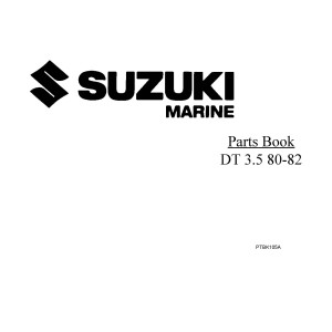 Suzuki DT 3.5 Two Stroke Marine Outboard Motor Parts Manual 1980 - 1982