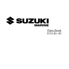 Suzuki DT 4 Two Stroke Marine Outboard Motor Parts Manual
