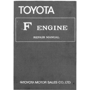 Toyota F Engine Shop Service Repair Manual 1988