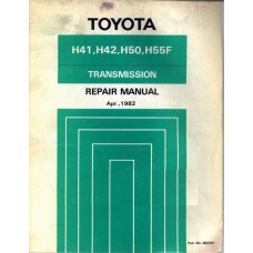 Toyota H41, H42, H50 and H55F Transmission Shop Service Repair Manual 1982