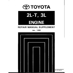 Toyota 2L-T and 3L Engine Shop Service Repair Manual 1990