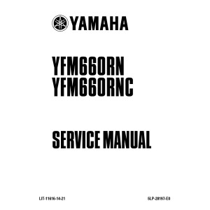 Yamaha ATV YFM660RN, RNC Raptor Shop Service Repair Manual