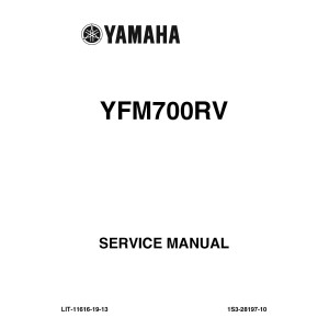 Yamaha ATV YFM700RV Raptor Shop Service Repair Manual
