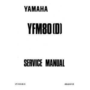 Yamaha ATV YFM80D Shop Service Repair Manual Yamaha ATV YFM80D Shop Service Repair Manual