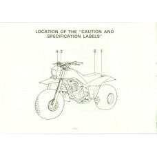 Yamaha ATV YTM225DXN Tri 225 Users Owners Operators Manual Yamaha ATV YTM225DXN Tri 225 Users Owners Operators Manual