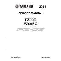 Yamaha FZ09E, FZ09EC Motorcycle Service Repair Workshop Manual 2014