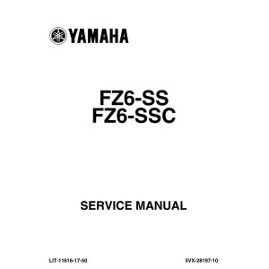 Yamaha FZ6-SS, FZ6-SSC Motorcycle Service Repair Workshop Manual 2004