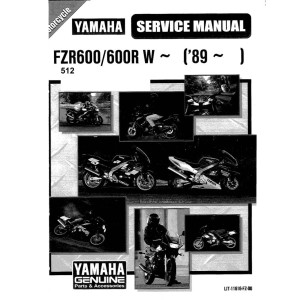Yamaha FZR600/600R Motorcycle Service Repair Workshop Manual 1989
