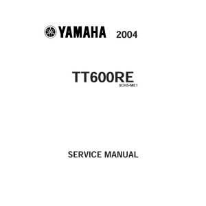 Yamaha TT600RE Motorcycle Service Repair Workshop Manual 2004
