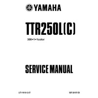 Yamaha TTR250L-C Motorcycle Service Repair Workshop Manual 1999