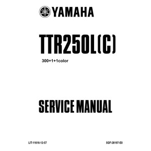 Yamaha TTR250L-C Motorcycle Service Repair Workshop Manual 1999