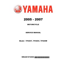 Yamaha YP400T, YP400V, YP400W Scooter Service Workshop Manual 2005 - 2007