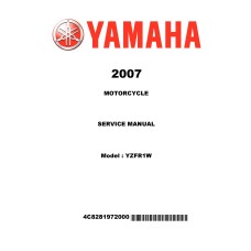 Yamaha YZFR1W Motorcycle Service Repair Workshop Manual 2006 2007