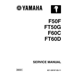 Yamaha F50F, FT50G, F60C, FT60D Marine Outboard Motor Shop Service Repair Manual