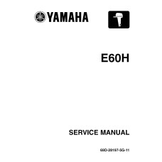 Yamaha E60H Marine Outboard Shop Service Repair Manual