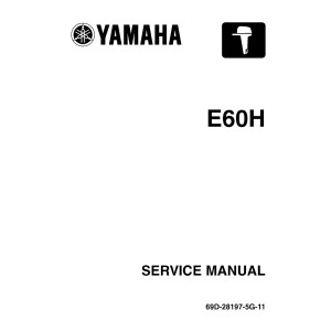 Yamaha E60H Marine Outboard Shop Service Repair Manual